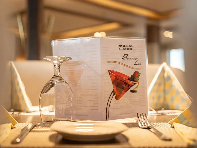 Restaurant aboard the Royal Signature Nile Cruise Nile cruise